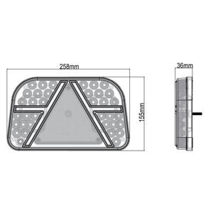Kit <span class=keywords><strong>de</strong></span> feux arrière LED multifonction DC12~24V, feux <span class=keywords><strong>de</strong></span> position arrière, feux <span class=keywords><strong>de</strong></span> freinage, feux <span class=keywords><strong>de</strong></span> brouillard, feux <span class=keywords><strong>de</strong></span> <span class=keywords><strong>recul</strong></span> pour camion, <span class=keywords><strong>remorque</strong></span>, véhicule <span class=keywords><strong>de</strong></span> construction - Product Image 6