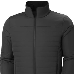 Blazer de costume homme slim fit pour l'extérieur, en polyester enduit, avec fermeture éclair, idéal pour le travail en hiver, effet délavé - Product Image 2