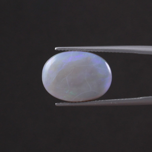 Opale Pierre Précieuse Non Montée 7,38 Carats Ovale 17x12mm Taillée à la Main Polie Certifiée IGI Blanche Naturelle Traitée à la Cire/Huile pour Bijoux - Product Image 3
