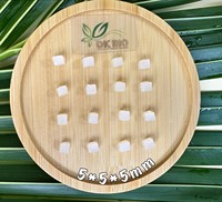 Rauwe Witte Nata De Coco 70% Kokosmateriaal DK BIO Kosher Halal Gecertificeerd 5mm Geblikte Dranken 24 Maanden Houdbaarheid