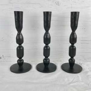 Supports de bougies en fer forgé à la main, vente en gros, style rustique, métal forgé, finition antique, décoration, designers d'intérieur mondiaux - Product Image 2