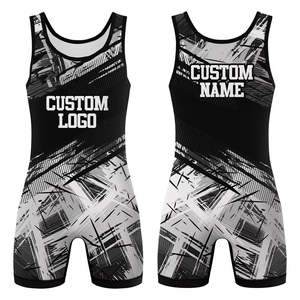 Traje de Lucha Libre para Hombre con Tela Ligera que Absorbe la Humedad y Ajuste de Alta Elasticidad para Entrenamiento y Deportes - Product Image 1