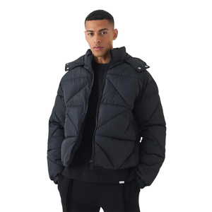 Dernière Veste Matelassée Tendance en Promotion, Style Streetwear, Manteau d'Hiver Chaud Rembourré pour Hommes, Fournisseur de Vêtements Décontractés Personnalisés - Product Image 3