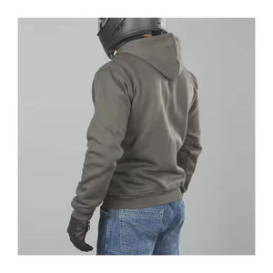 เสื้อฮู้ดมอเตอร์ไซค์หนังแท้พรีเมียม OEM สำหรับทุกเพศทุกวัย ไซส์ใหญ่ ระบายอากาศได้ดี กันลม ดีไซน์ป้องกัน พร้อมซิป ODM - Product Image 6
