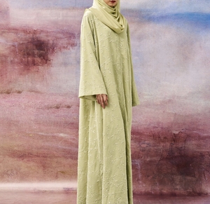Wholesale Modest Dubai Beaded Sequined Long Sleeve <b>Abaya</b> Muslim Traditional Handmade Eid Ramadan <b>Wedding</b> Women Polyester - Product Image 5