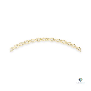 Collar de Diamantes Cultivados en Laboratorio de 14.27 CT, en Oro Amarillo Ovalado Multiforma, con Colgante de Oro Sólido de 14K - Product Image 4