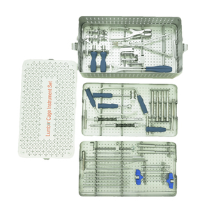 ชุดเครื่องมือผ่าตัดกระดูกสันหลังส่วนเอว ชุดอุปกรณ์ผ่าตัดกระดูกสันหลัง สแตนเลสสตีล เครื่องมือผ่าตัดกระดูกและข้อ อุปกรณ์การแพทย์ ใช้ซ้ำได้ - Product Image 1