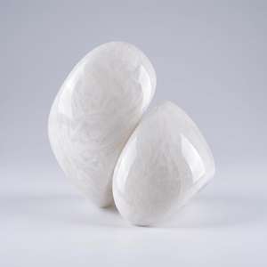 Elegant White Resin Statement Cuff <b>Bracelet</b> Modern Abstract Handmade Fashion <b>Bracelet</b> Elegant women wrist accessory - Product Image 1