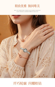 Montre Femme Vintage de Luxe Haut de Gamme à Mini Cadran, Mouvement Quartz Citizen, Boîtier et Bracelet en Acier Inoxydable, Aiguilles, Étanchéité 3 ATM, Garantie 1 An - Product Image 2