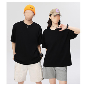 เสื้อยืดคอตตอนสีพื้นคุณภาพสูง ปี 2026 ทรงโอเวอร์ไซส์ แขนสั้น คอกลม สวมใส่สบาย เหมาะสำหรับผู้ชาย ผ้าเจอร์ซีย์ถัก สีน้ำเงิน ยี่ห้อ Maan Wears - Product Image 2