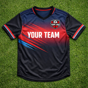 เสื้อฟุตบอลสโมสรทีมขนาดใหญ่พิเศษ แห้งเร็ว ระบายอากาศ ป้องกันแบคทีเรีย ผ้าโพลีเอสเตอร์ 100% สั่งทำแบบซับลิเมชั่น - Product Image 3