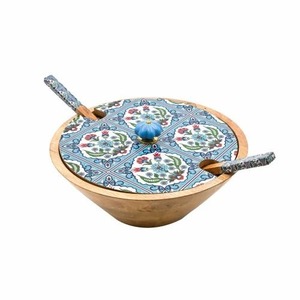 Polished Eco-Friendly Natural Design <b>Mango</b> <b>Wood</b> <b>Bowl</b> Set Disposable Stocked Home Hotel Restaurant Gifting FAIZA CRAFT FC-849 - Product Image 4