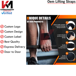Durable Weightlifting Straps Men Women Gym Wrist Support Deadlift <b>Training</b> Manufacturer - Product Image 6