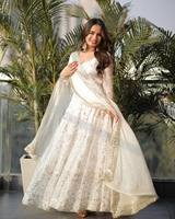 Ensemble Anarkali ethnique pour femme avec leggings Churidar, doublure rembourrée épaisse, grande taille, tenue de fête traditionnelle, séchage rapide, protection solaire