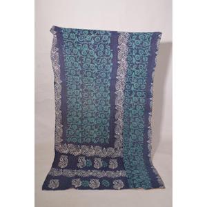Bohemian Indian <b>Kantha</b> Quilt Handmade Cotton Reversible Vintage Bedspread <b>Throw</b> Home Accent - Product Image 4