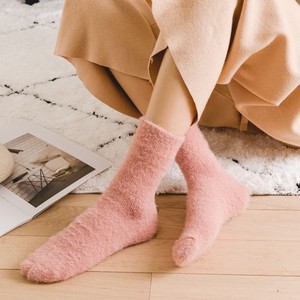 Women Cozy Crew <b>Socks</b> Spring Yoga Basketball Anti-Foul Sleep <b>Bed</b> Floor Home Fluffy Coral Velvet Fuzzy Fleece <b>Socks</b> Custom Logo - Product Image 1