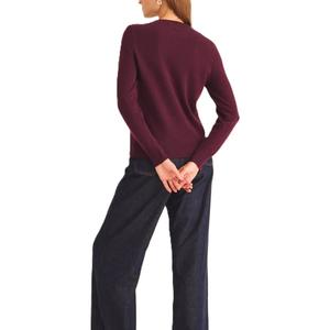 Suéter Casual de Invierno para Mujer, 100% Cachemira Pura, Cuello Redondo, Manga Larga, Suave, Moderno, de Alta Calidad, Personalizable, Tejido - Product Image 6