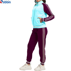 Conjunto de Chándal Deportivo Personalizado para Mujer, Chaqueta con Cremallera Completa, Conjuntos de Chándal para Correr, Conjuntos Deportivos para Gimnasio con Rayas - Product Image 5