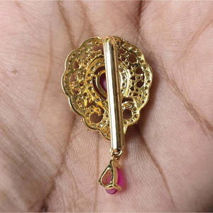 Jada Billa Gold Plated Crystal Rhinestone Hair Jewelry Headband for Wedding Prom - Product Image 3