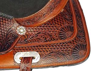 Cowboy Style Horse Saddle In Premium Leather With Ornamental Tooling Luxury Horse Riding Saddle Made From Pure Leather - Product Image 3