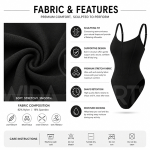 Maillot de bain une pièce pour femme, coupe haute, en tissu extensible écologique, séchage rapide, respirant, bretelles ajustables, directement de l'usine - Product Image 5