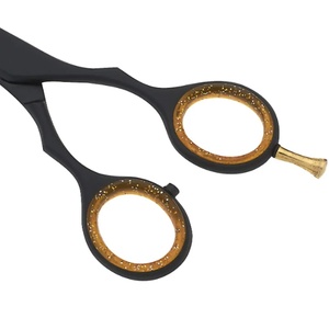 Tijeras Multiusos de Acero Inoxidable Hechas a Mano por JEXMOO ENTERPRISES para Peluquería y Estilismo, con Mangos Negros/Plateados - Product Image 5