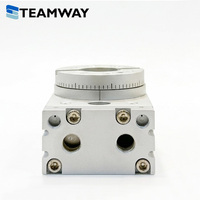 Actionneur rotatif série TEAMWAY RTB RTB-50-SD2-A2, type crémaillère, table pivotante pneumatique, engrenage à piston, rotation réglable à 180°
