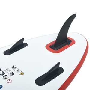 Juego de tabla de paddle inflable rojo y blanco, accesorio para tabla de surf SUP - Product Image 5