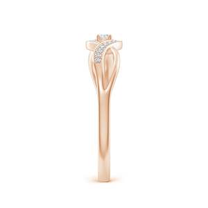 Bague de fiançailles en or rose 14 carats avec diamant de laboratoire de 1,50 ct, taille ronde, clarté VS1, couleur F, certifiée IGI, meilleur cadeau pour elle - Product Image 4