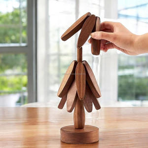 Modern Design <b>Wooden</b> Tree <b>Trivet</b> Unique Decorative Coasters in Bulk Free Coasters From India for Sale in Bulk - Product Image 5