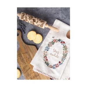 Élégantes et raffinées, Mitaines de cuisine brodées motif théière, 100% Coton, Absorbantes, Marque privée, OEM, Vente en gros - Product Image 5