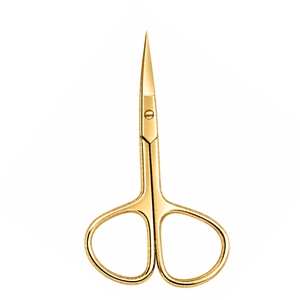 Ciseaux à cuticules en acier inoxydable doré, lame droite et tranchante, manche rond, outils de manucure pour adultes - Product Image 4