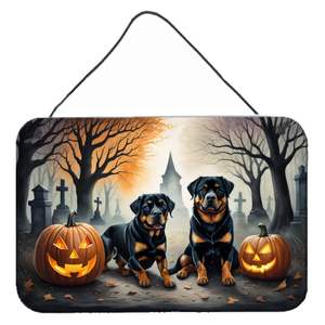 New Rottweiler Spooky Halloween Aluminum Metal Wall <b>Hanging</b> Multicolor 8HX12W Kitchen <b>Bar</b> Bathroom Plaque <b>for</b> <b>Home</b> Decor - Product Image 1