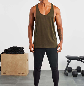 Men's Cut Out Sleeveless Shirt Gym <b>Stringer</b> <b>Vest</b> Blank Workout T-Shirt Muscle Tee Bodybuilding Tank Top Fitness Clothing - Product Image 5