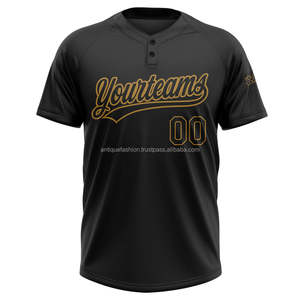 Maillots de baseball et ensembles d'uniformes de softball respirants, personnalisés par sublimation, OEM, de haute qualité, neufs, en gros, style antique - Product Image 2