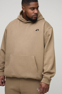Survêtement Homme Oversize Personnalisé en Coton Molletonné Kaki – Ensemble Deux Pièces : Sweat à Capuche et Pantalon de Survêtement Ample à Fentes Latérales – Marque Privée OEM - Product Image 3