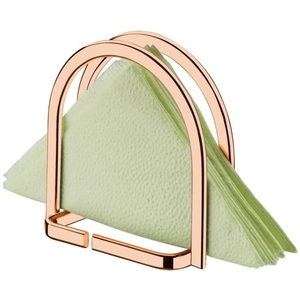 Porta Servilletas de Metal Plateado de Lujo, Diseño de Arco, Dispensador de Papel con Alambre Cromado, Organizador de Papel Independiente para Restaurantes y Servicios de Catering - Product Image 5