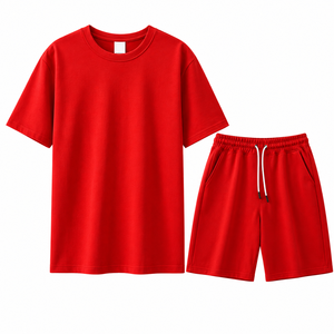 Ensemble décontracté pour homme, t-shirt et short, sportif, deux pièces, vêtements de sport pour la salle de sport, entraînement, vêtements de tous les jours - Product Image 2