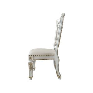 Set di 2 Sedie Vendome con Finitura Perla Anticata e Pelle Sintetica per Arredamento Sala da Pranzo - Product Image 6