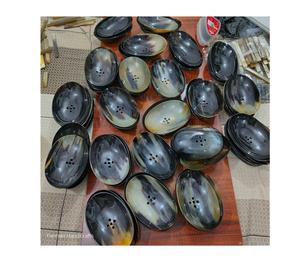 Porte-savon artisanal en véritable corne de buffle, poli naturellement, accessoire de salle de bain à prix avantageux - Product Image 6