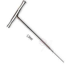 เครื่องมือผ่าตัดกระดูกสัตว์แบบมีรูตรงกลาง ด้ามจับรูปตัว T ผลิตจากเหล็กเยอรมัน ขนาด 1.5-4.0 มม. - Product Image 4