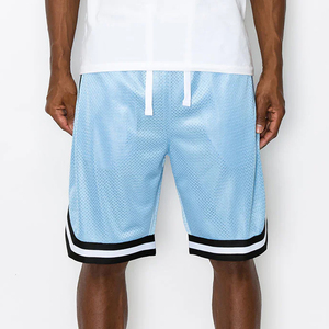 Shorts de basket-ball pour hommes personnalisés avec logo, respirants, doux, à la mode, avec poches zippées, vente en gros à prix abordable - Product Image 1