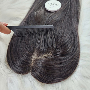 ผมต่อแบบแฮนด์เมด Guguhair แท้ 100%  ฐานไหมเวียดนาม  แบบคลิปหนีบ  พร้อมหนังกำพร้าผม - Product Image 4