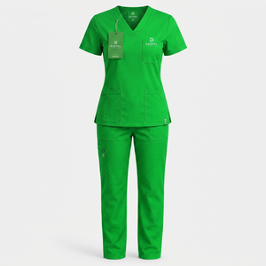 <b>Plus</b> <b>Size</b> Nurse Jogger <b>Scrubs</b> Uniforms Stretch Knitted Customized Work Wear Hospital Uniform Sets Private Label Comfortable - Product Image 1