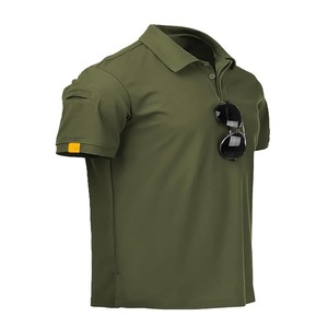 Chemises polo pour hommes à manches courtes, performance sportive, golf, chemises tactiques pour hommes, col polo à manches courtes - Product Image 6