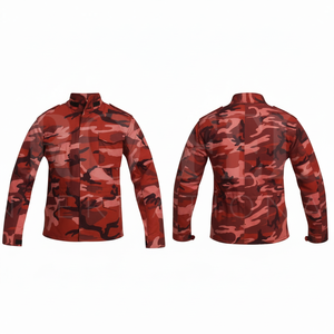 Fashionable Trendy Custom Camouflage Print Stand Collar Lightweight Outdoor Jacket Full Sleeve Casual <b>Zip</b> <b>Up</b> Windbreaker Jacket - Product Image 3