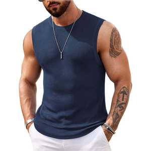 Débardeurs élégants pour hommes pour l'entraînement physique, les séances d'été, la gym et la course à pied – T-shirts respirants et légers pour musclés - Product Image 1
