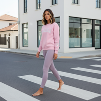 Sweat-shirt personnalisé à col rond pour enfant avec nom brodé – Pull pour maman, tante, grand-mère