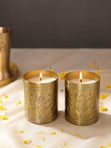 Recipientes de latón de primera calidad para velas, contenedores de lujo para la elaboración de velas, para aromaterapia y decoración de interiores. - Product Image 6