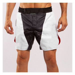 Shorts de Lucha MMA con Logotipo Personalizado al por Mayor para Hombre, Impresión por Transferencia de Calor, Elásticos, Transpirables, 100% Poliéster, para Fitness - Product Image 4